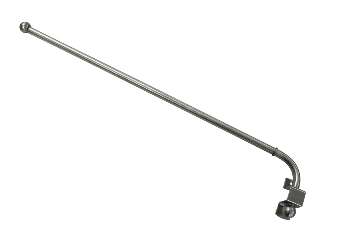 Gardinia 10012260 Asta di Rotazione, Tessuto, Effetto Acciaio Inox, 85x55x0.1 cm