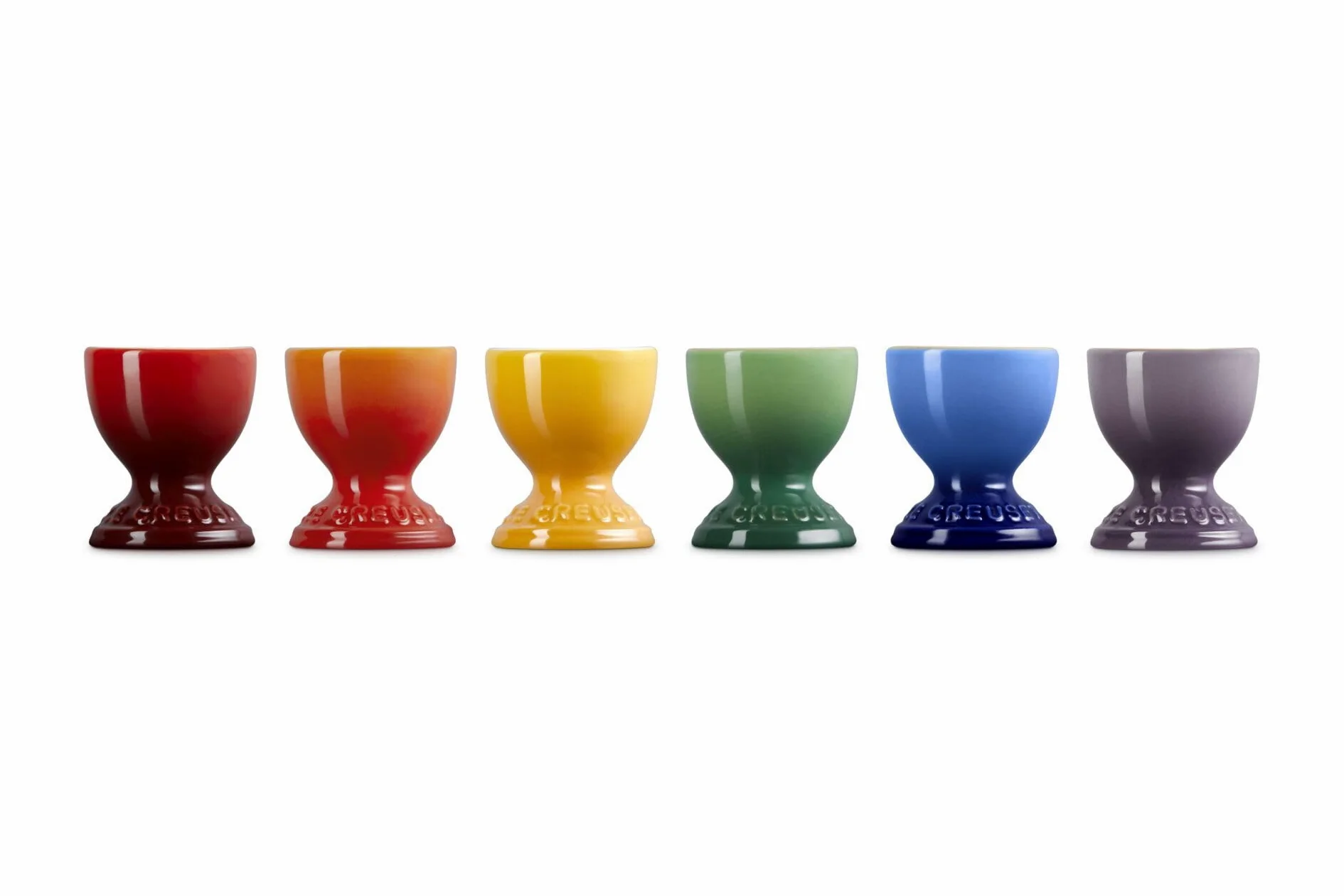 Le Creuset Set di 6 portauova in gres Rainbow