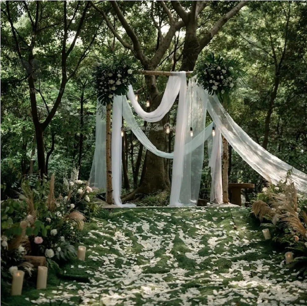 3 m x 160 cm di tulle morbido, stoffe in tulle per cucito, tessuto a rete per decorazioni, drappeggio per albero di nozze, tende per arco nuziale, decorazioni a mano libera, tende trasparenti, per