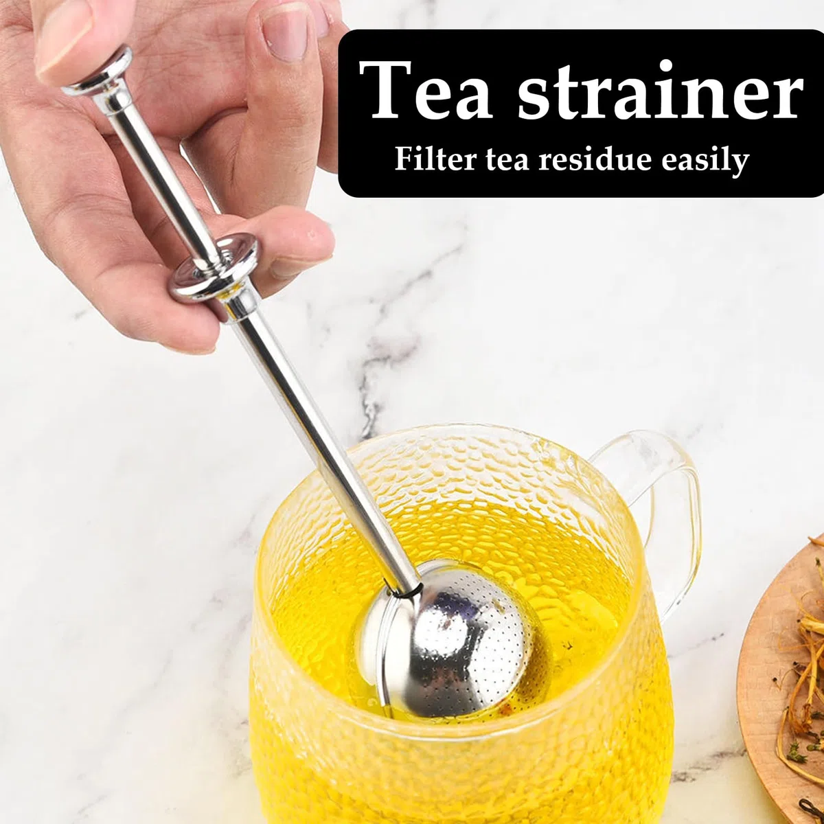 2 Pezzi di Colino da Tè Sfuso, Pinze da Tè, Infusore a Sfera in Acciaio Inossidabile 304, Colino da Tè, Infusore da Tè, Infusore, Adatto per Preparare Il Tè e Cospargere la Polvere Dolcidolci