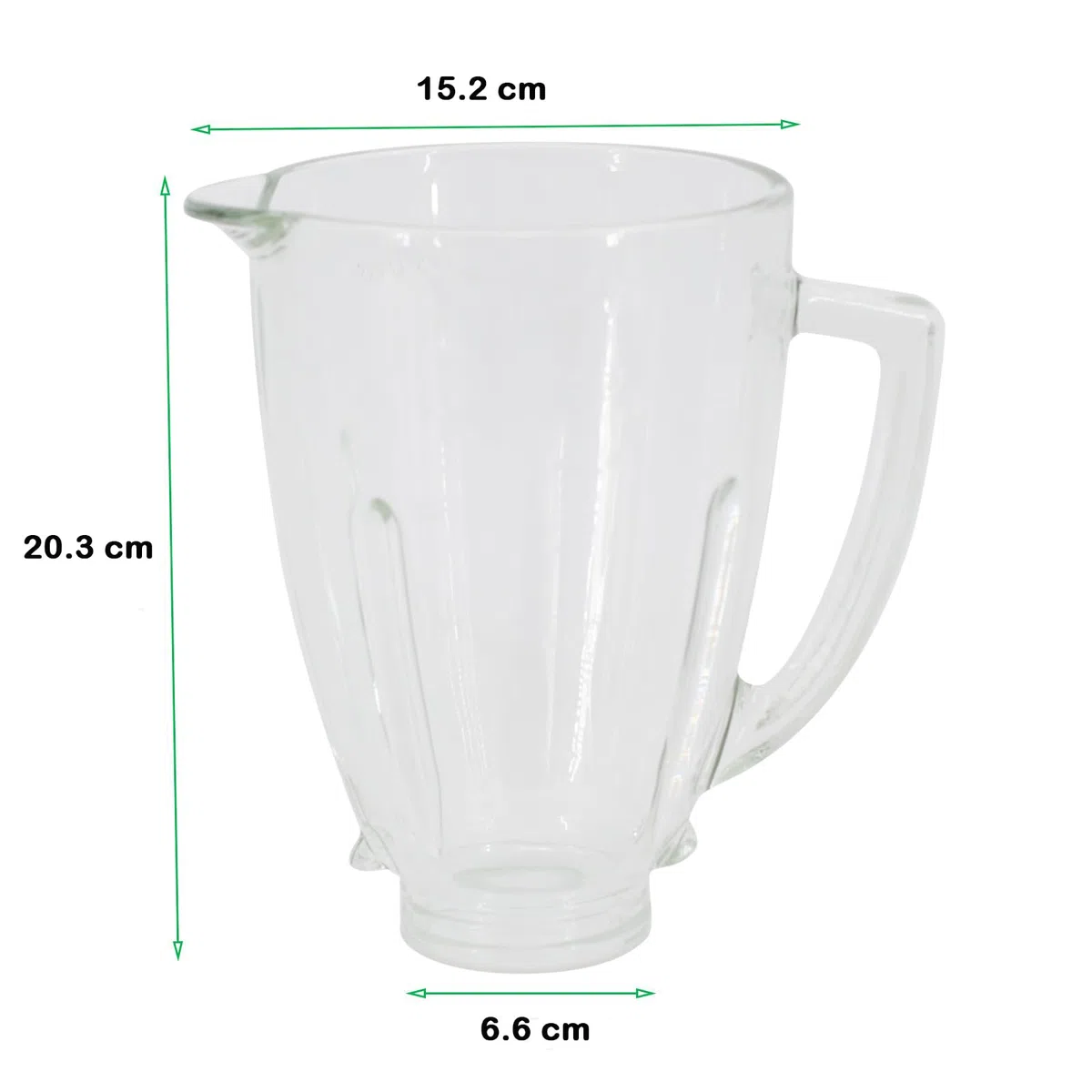 Vaso Di Ricambio Per Frullatore Compatibile Con Osterr Blender 6 Cup 1.25 Litre, Vaso De Licuadora Osterr 48 Ounce 12 Speed Round Glass Jar With Ice Blade, Bottom Cap Base, 8 - Piece Blender Kit