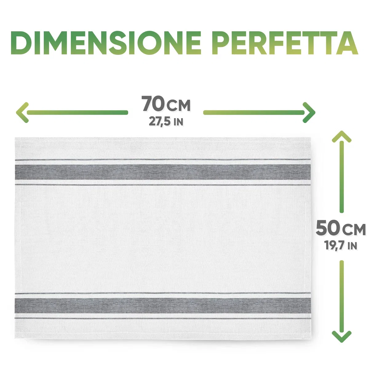 Loco Bird strofinacci cucina cotone 45x75 cm bianco monochromatico - Set di asciugamani da cucina di in 10 pezzi - Asciugapiatti - stracci cucina in cotone per asciugare