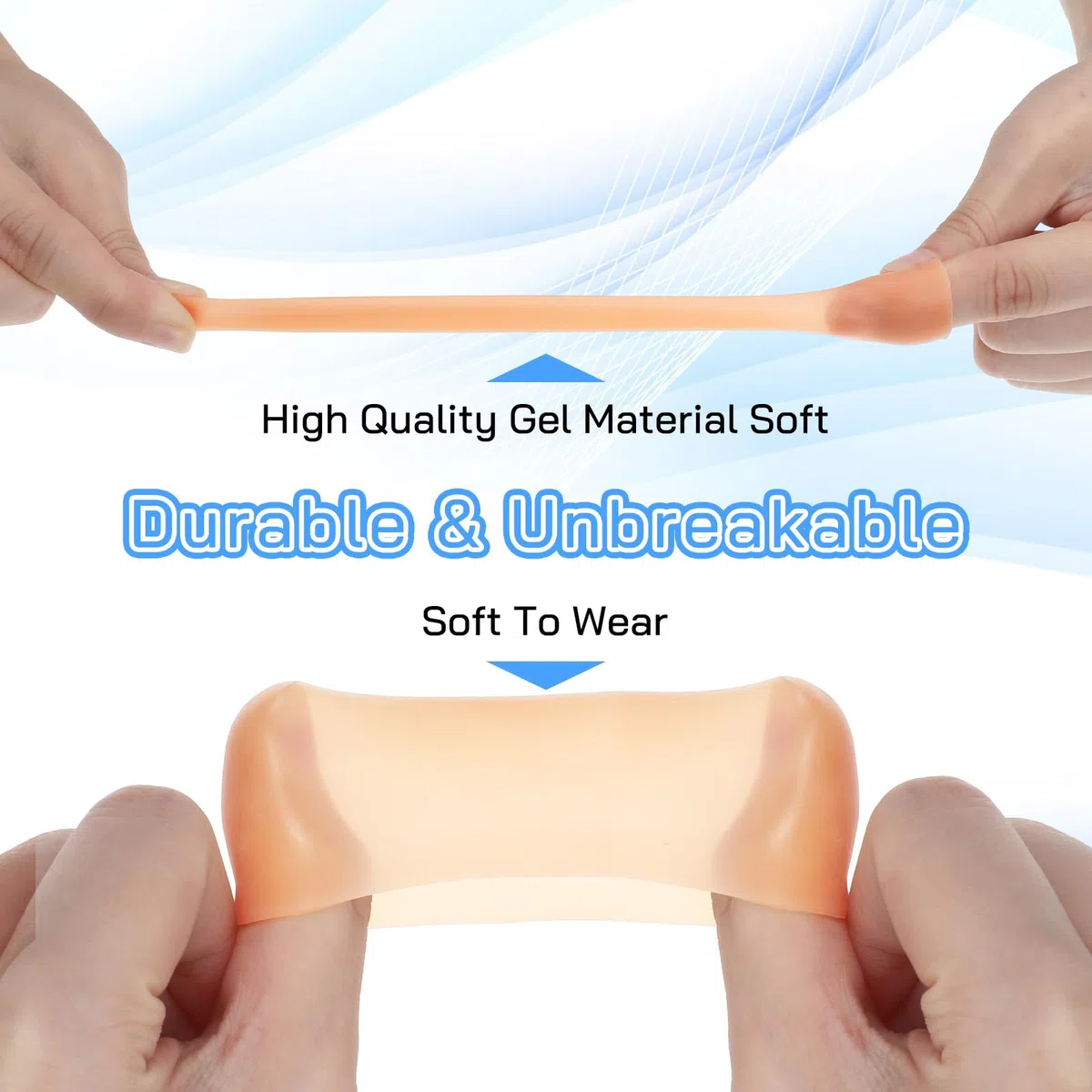 30 pezzi di protezione per dita in silicone, impermeabile, protezione per dita in caso di lesioni, protezione per dita in gel per dita e dita (colore della pelle)