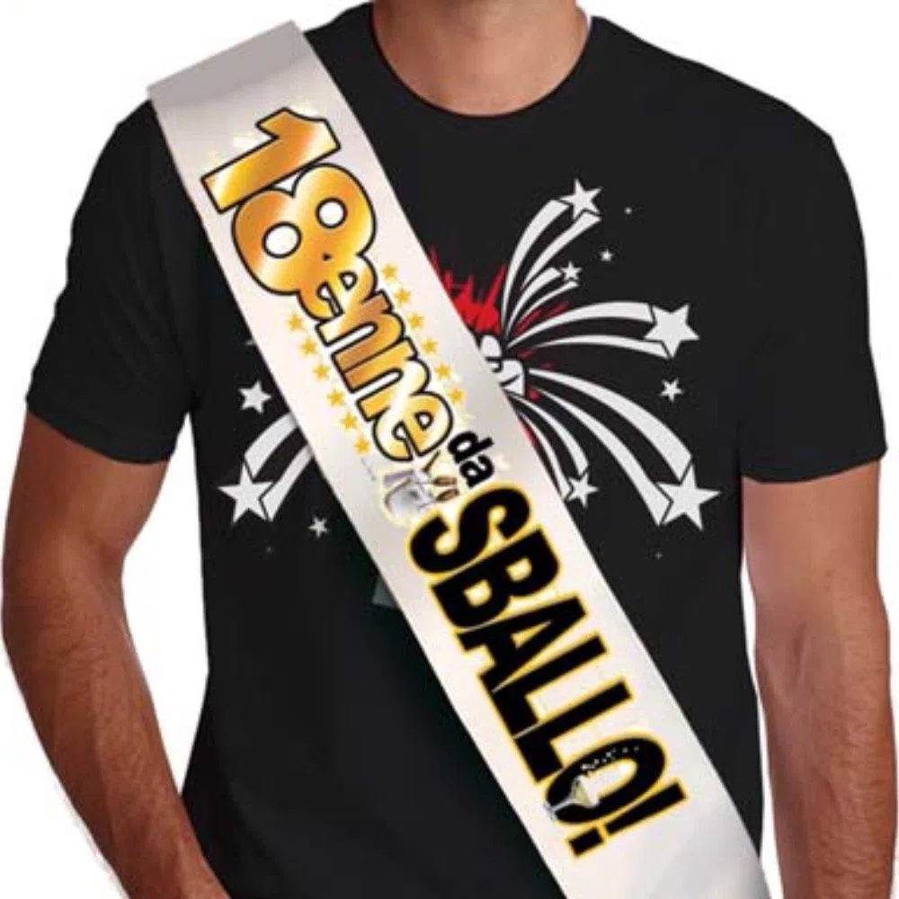 FASCIA 18 anni -18 ENNE da sballo - gadget idea regalo scherzoso compleanno
