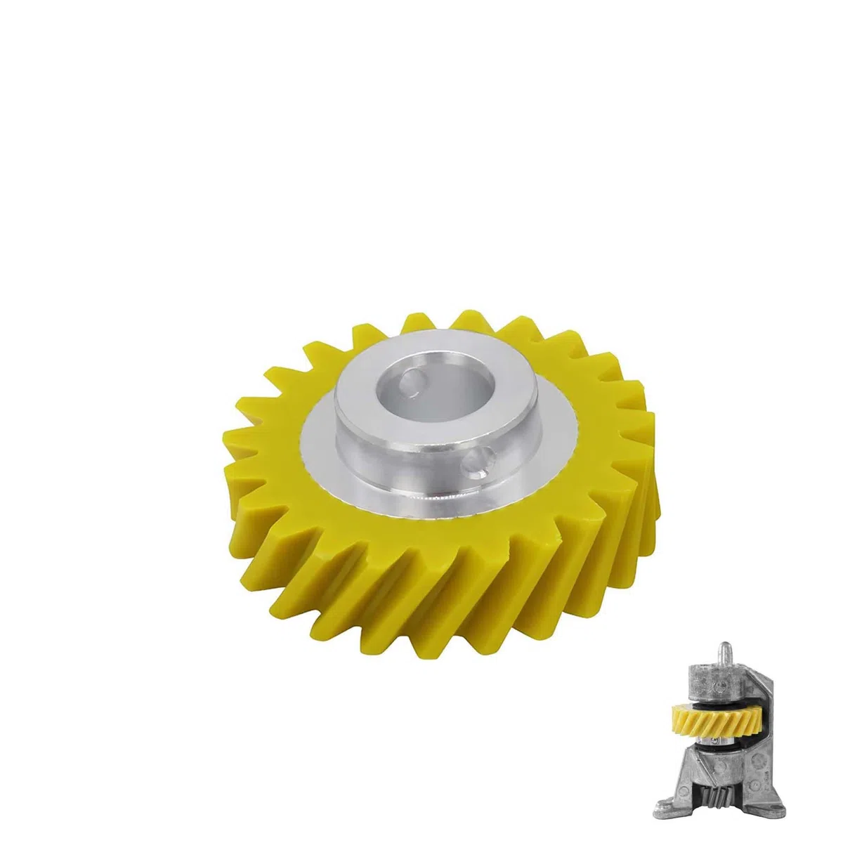 Worm Gear ricambio per robot da cucina per Kitchenaid Ricambio vite senza fine per W10112253 Worm Gear Ingranaggio per KitchenAid robot da cucina Accessori per la cucina Giallo