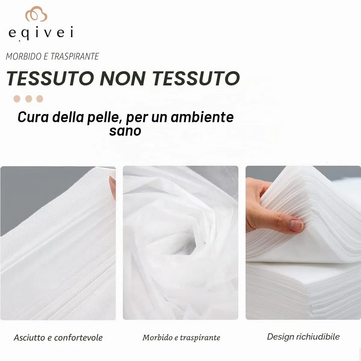 Eqivei 100Pcs Lenzuolo Usa e Getta, 100 x 200 cm, Teli per Lettino Massaggio Dimensione Grande, lenzuola da massaggio usa e getta per SPA Salone Hotel, non tessuto