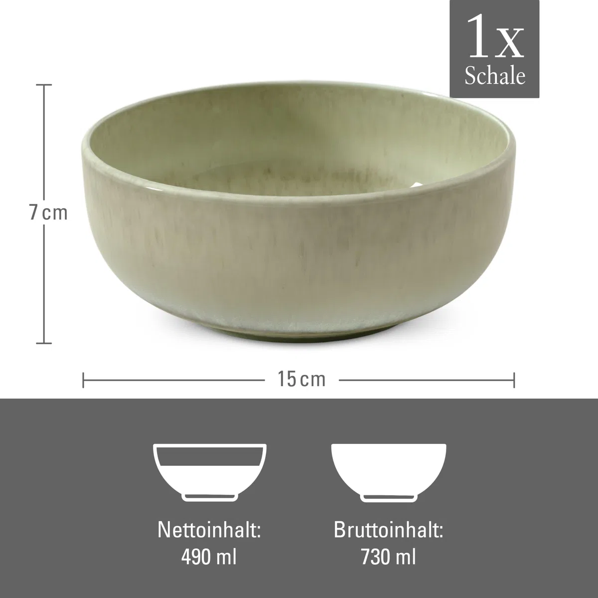 like. by Villeroy & Boch Perlemor Alga Scodella 15x15x6,5cm