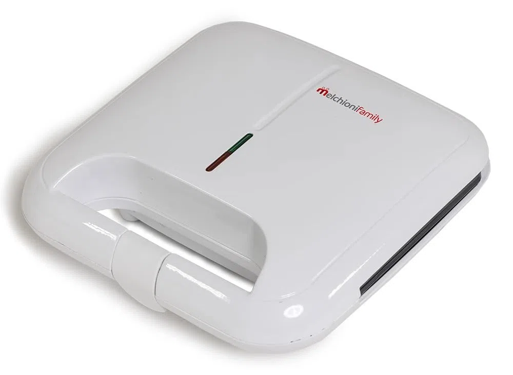 Melchioni Family | Tostiera Elettrica TOSTINA NEW, Piastra Panini, Tosta Pane per Toast, con Griglie Antiaderenti, Pareti Fredde, Chiusura di Sicurezza, Termostato, Facile Pulizia