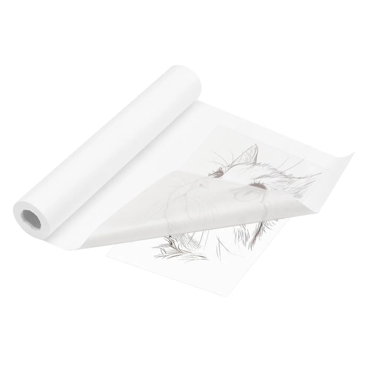 Holtrae Rotolo Di Carta Trasparente,30cm x 50m,Carta Per Cartamodelli,Carta Trasparente Ad Alta Definizione,Per Schizzi, Imballaggi E Uso Professionale (Edilizia, Cucito, Arte)