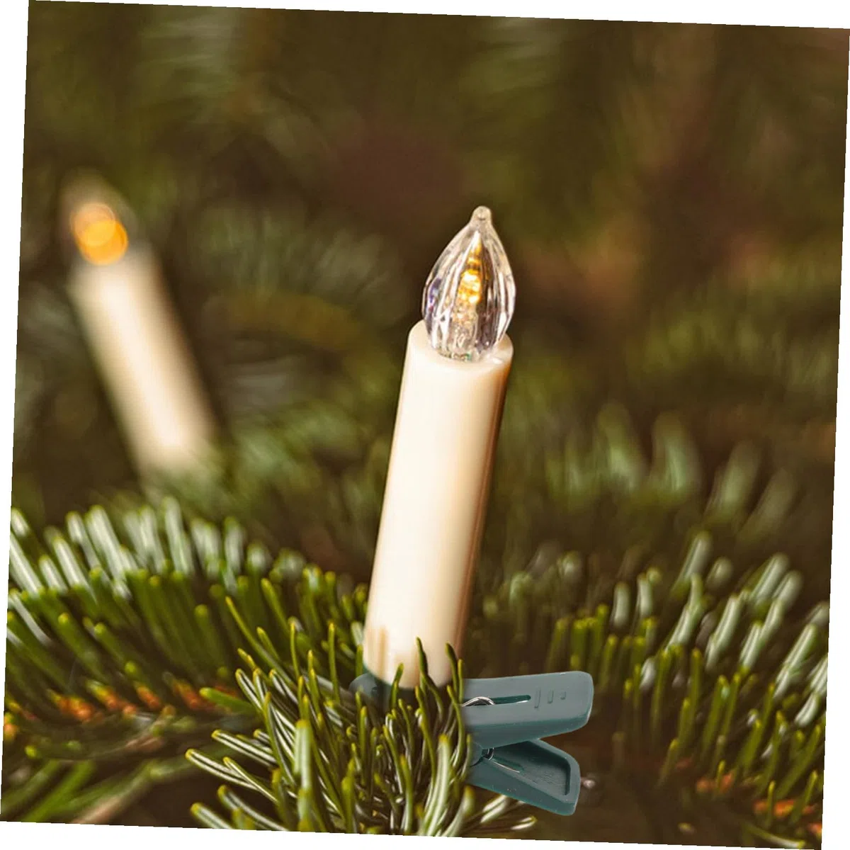 Uonlytech 30 Pezzi Di Clip Per Candele Per Albero Di Natale Clip Su Supporto Per Candele Conico Portacandele