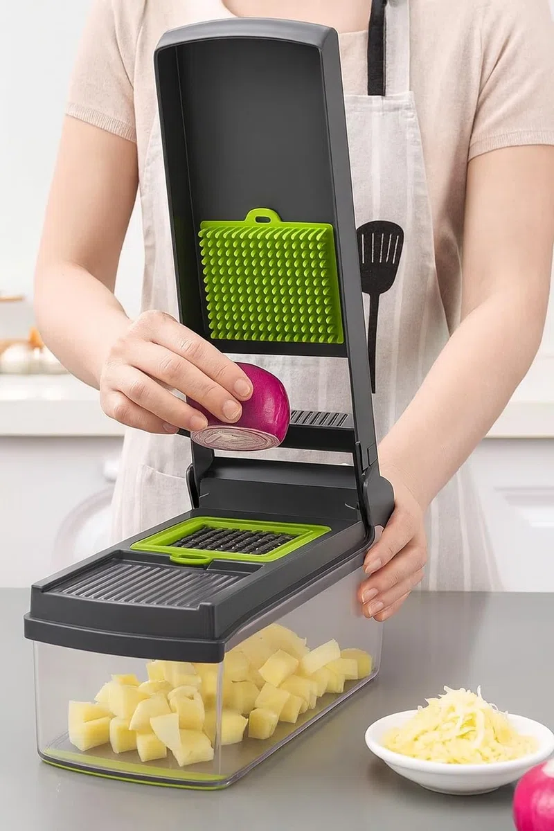Kitchen Gadget Plastic Vegetable Chopper Manual Vegetable Cutter Fruit