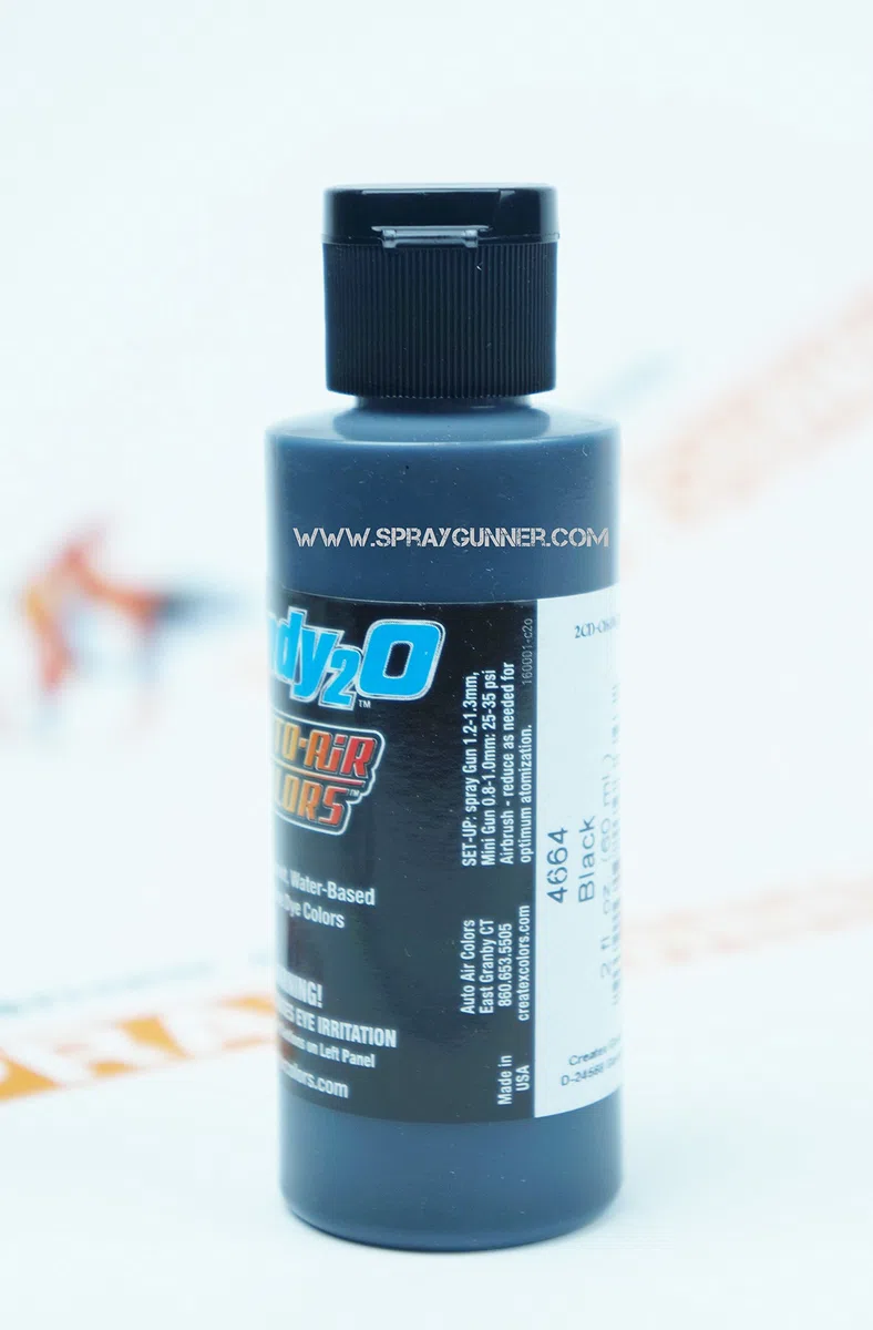 AutoAir Colors candy2o colore aerografo 4664 BLACK - NERO 60 ml