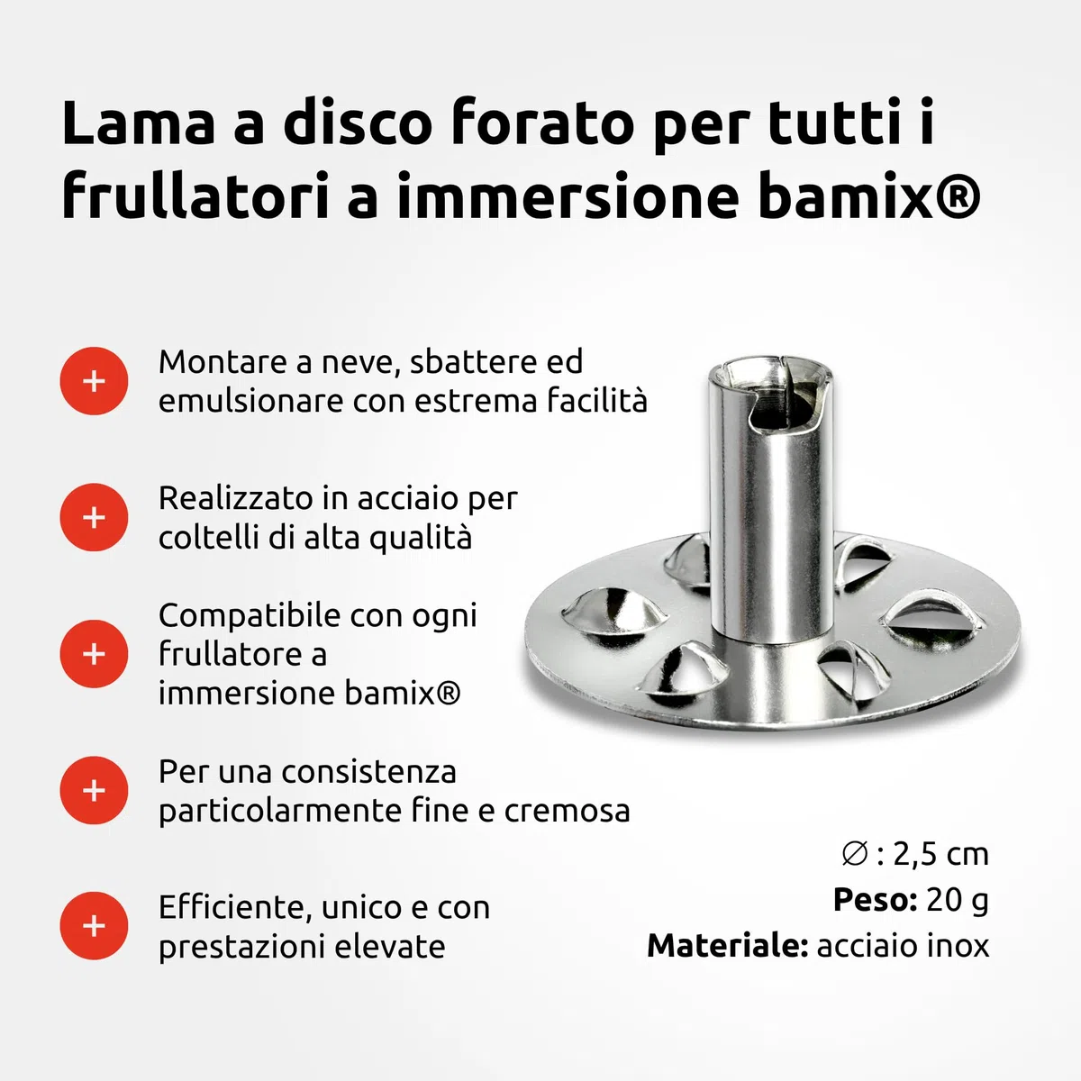 Lama per frusta (confezione blister), adatta a tutti i modelli bamix