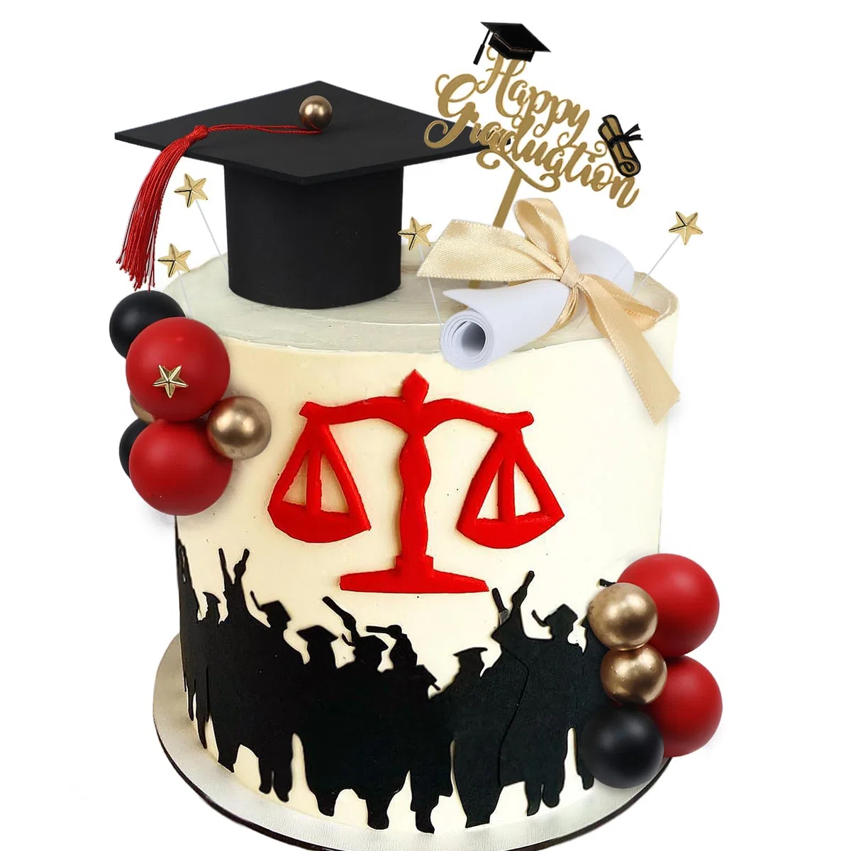 Cupcakes Toppers Laurea, 23 PCS Decorazione per Torta di Laurea, Torta Laureas Addobbi Gadget, Graduation Cake Topper, Decorazione di Torte a Tema, Laureas Decorazioni Festa (B)