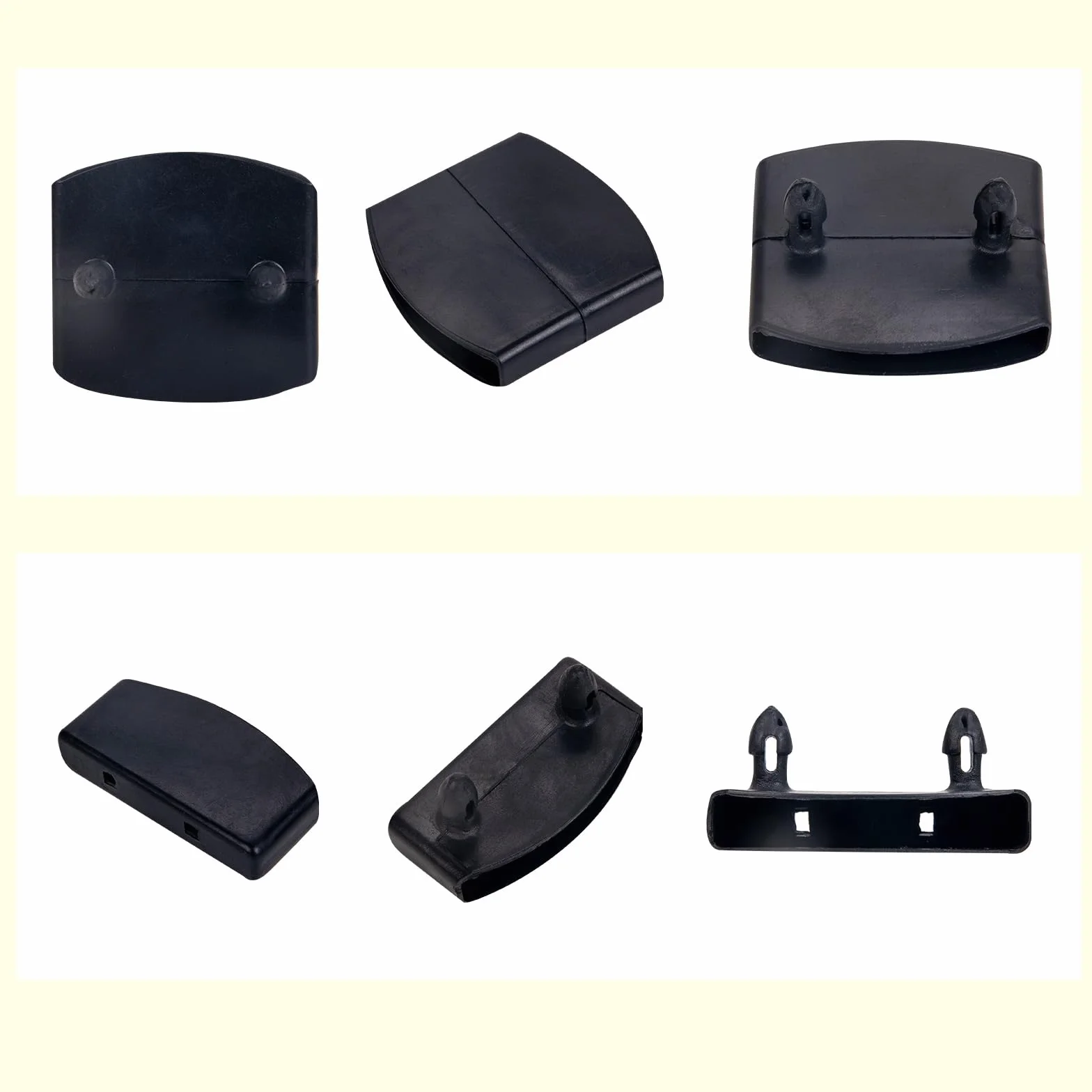Kit di 36 supporti per doghe da letto, tappi per doghe in plastica e tappi centrali, staffe laterali per doghe (55 mm x 9 mm all'interno)