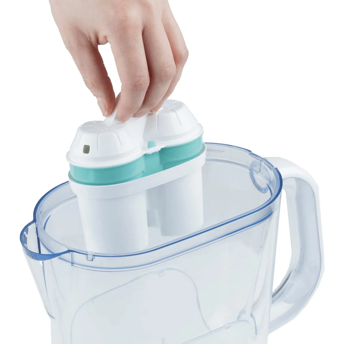 BWT AQUAlizer caraffa filtrante con 1 filtro al magnesio e 1 filtro allo zinco inclusi