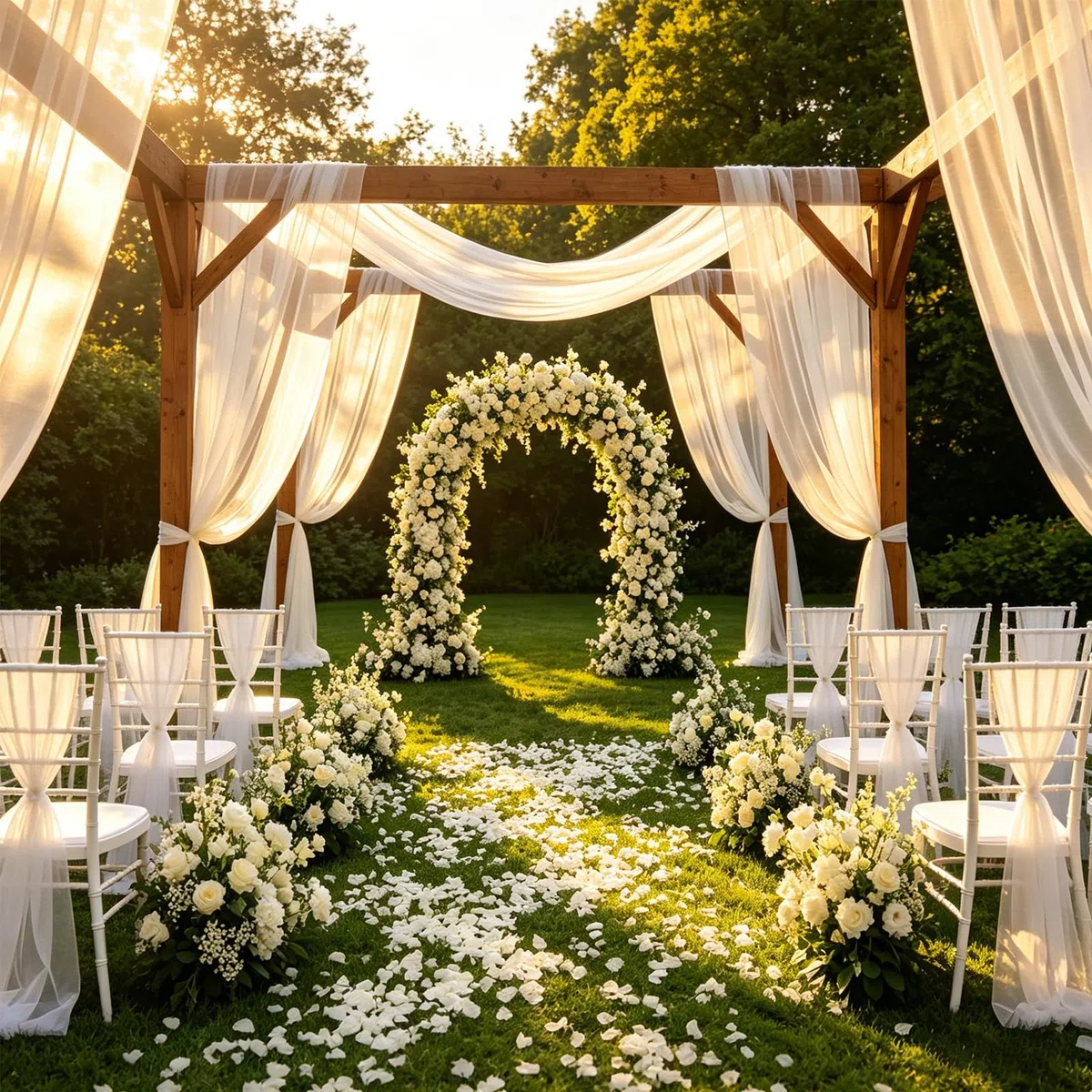 Tenda per Matrimonio Decorazione a Mano Libera per Arco di Nozze e Uva a Baldacchino Tenda per Finestre Mantovane in Tessuto Chiffon (Bianco 160 x 800 cm