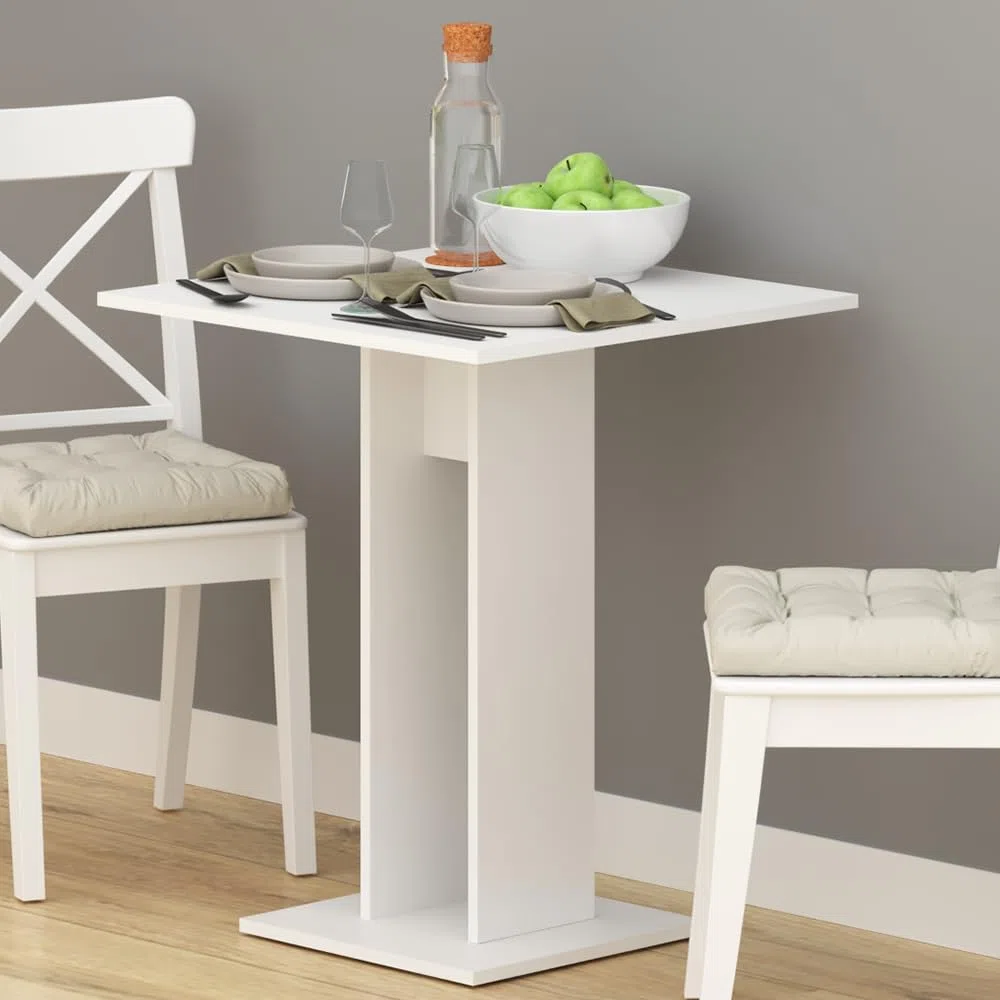 Vicco Tavolo da pranzo Repose, Bianco, 65 x 65 cm, adatto come tavolo singolo salvaspazio per ambienti di piccole dimensioni