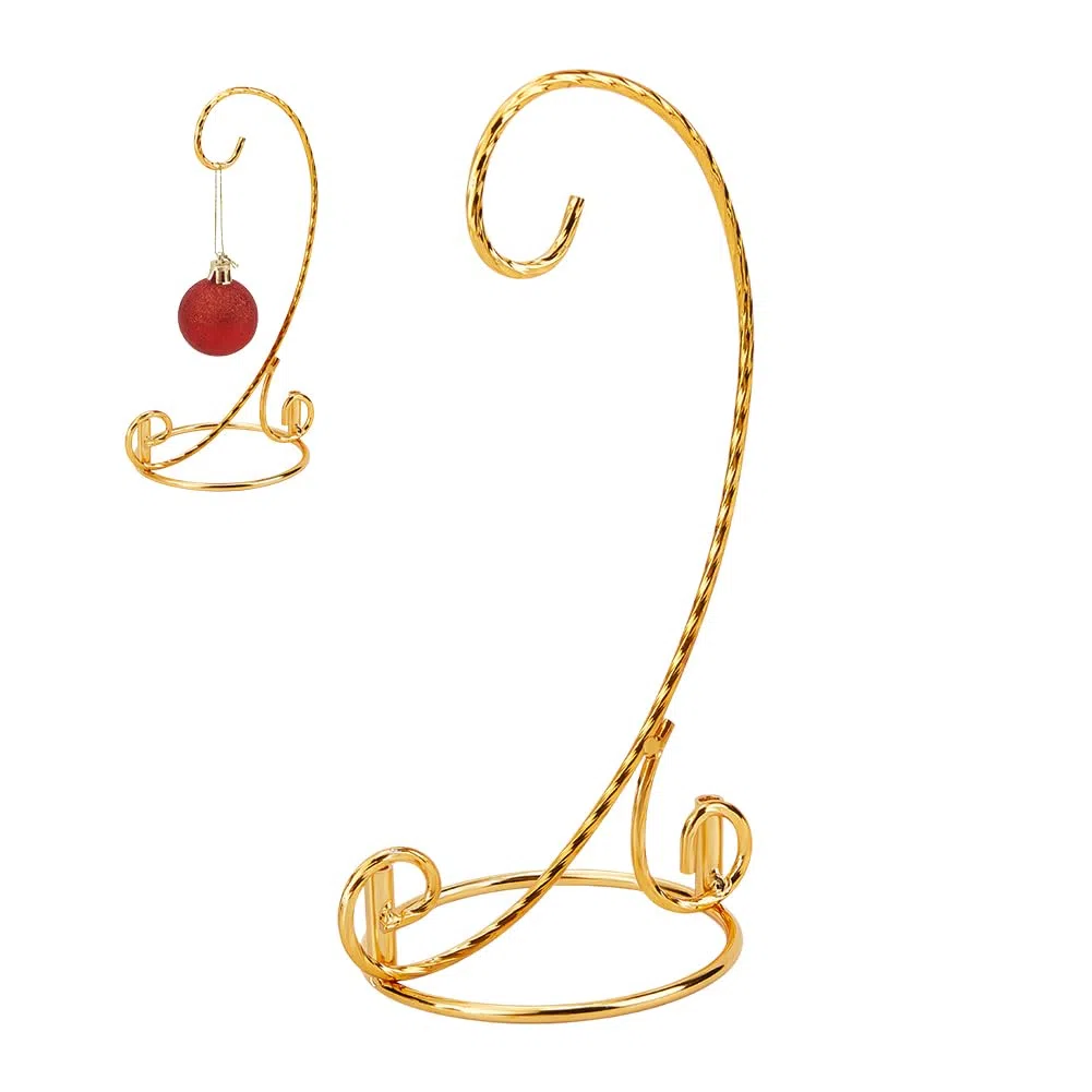 OLYCRAFT Espositore per Ornamenti Dorato 19cm con Supporto per Ornamenti Intrecciati per Appendere Palline di Strega Supporto per Terrario per Piante Aeree per Matrimoni Casa e Ufficio