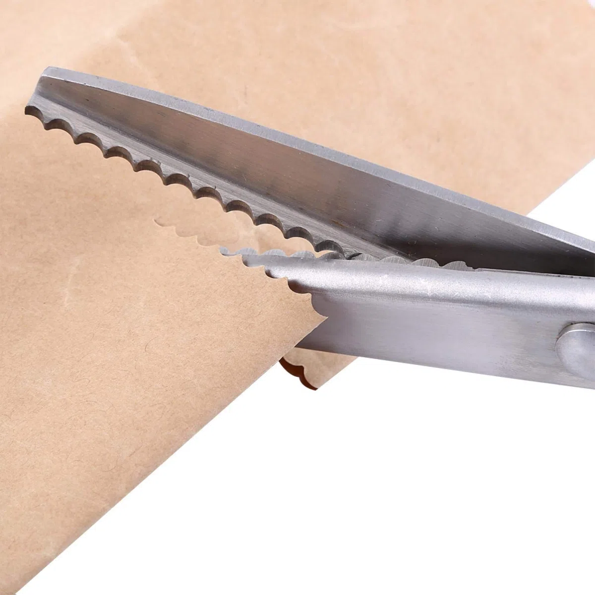 Cesoie Per Dentellatura In Acciaio Inox, Tessuto Decorativo Tondo/Triangolo Cesoie Dentate Per Forbici Clipper 3 5 7Mm(5 millimetri)