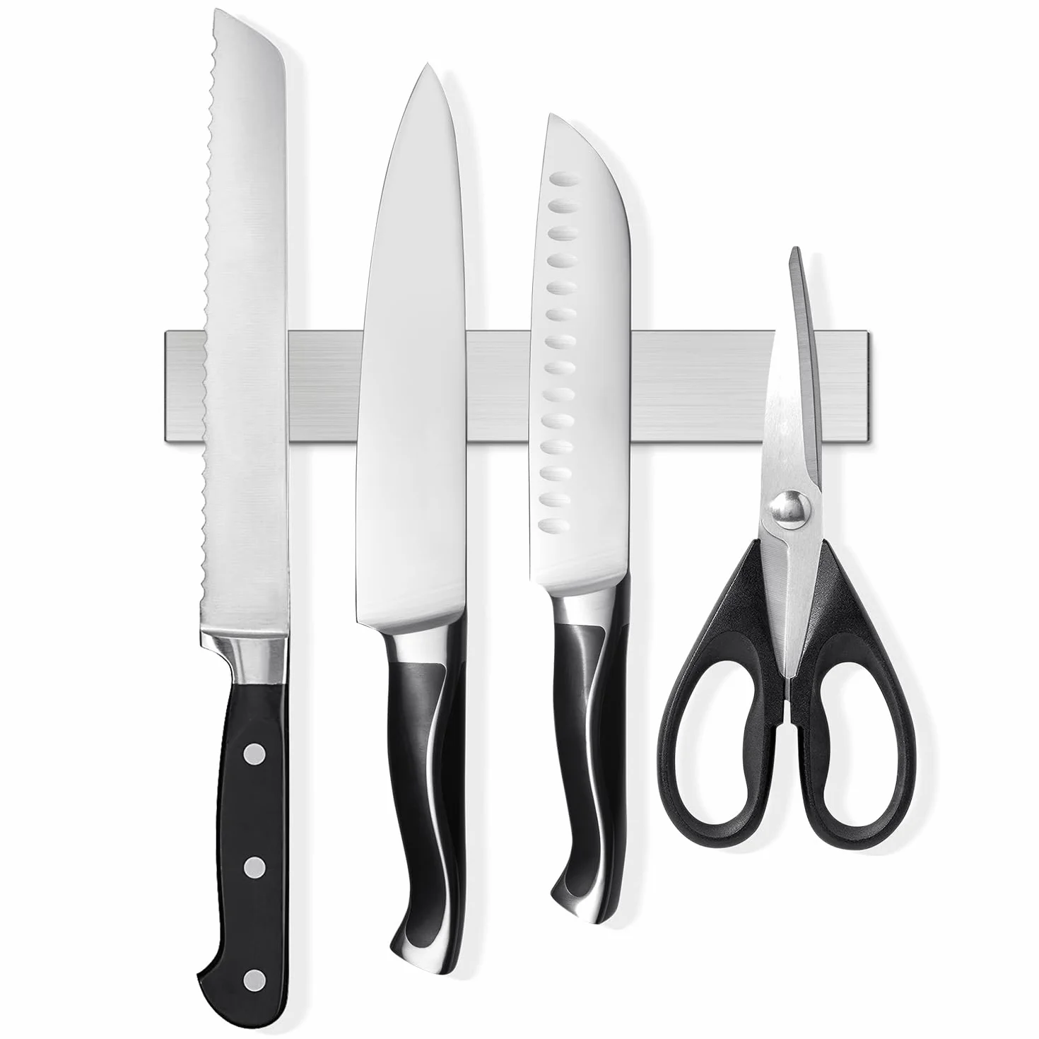 SMART&COOL Porta coltelli magnetico da parete, 25 cm, in acciaio inox, con magnete extra forte, per coltelli, utensili da cucina e utensili