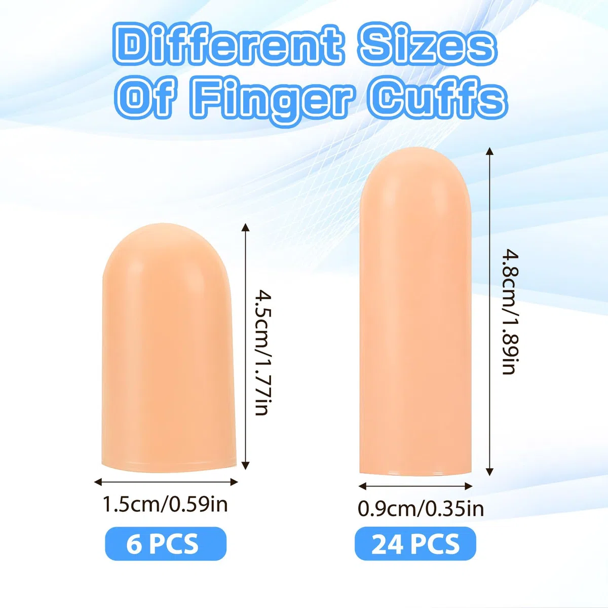 30 pezzi di protezione per dita in silicone, impermeabile, protezione per dita in caso di lesioni, protezione per dita in gel per dita e dita (colore della pelle)