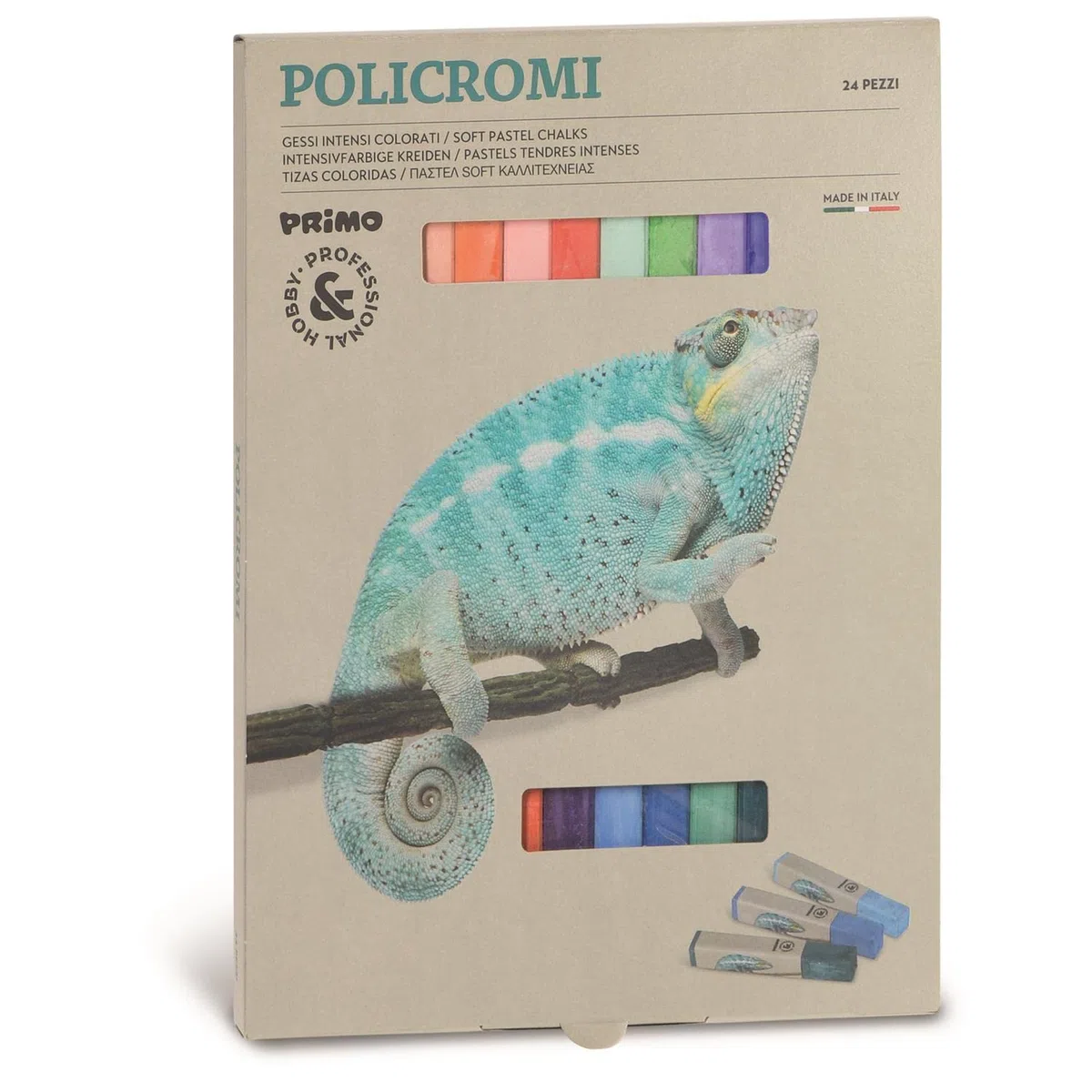 087006 Gessi Policromi Artisti, 24 Pezzi