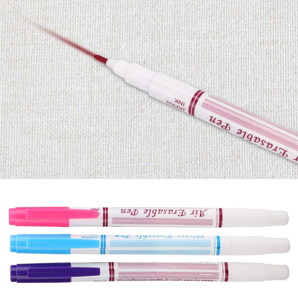 Penna cancellabile con acqua in tessuto professionale, penna cancellabile con acqua, per cucire tessuti fai-da-te
