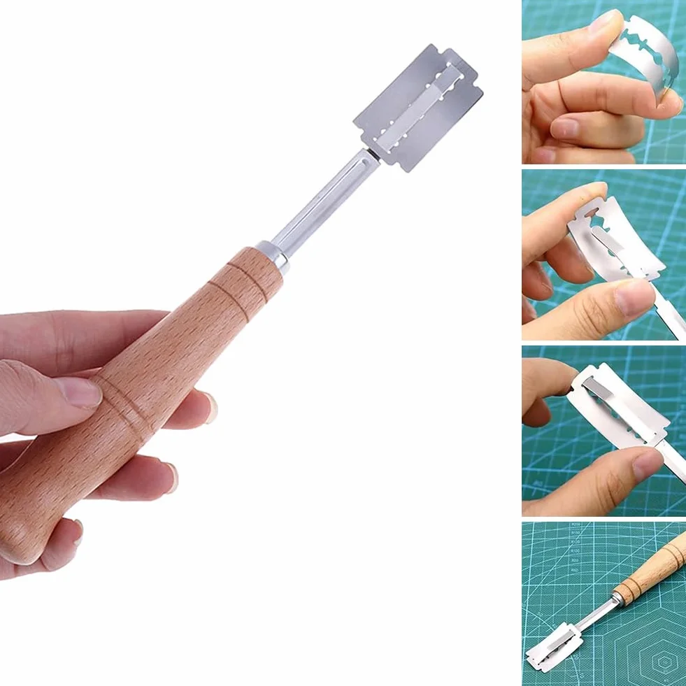 Taglierino per Pane, Lama Pane, Coltello da Panettiere, Lama Bread, Frusta Per Pasta Di Pane, Frusta per Impasto, Frusta per Pasta Danese, Coltello per Impasto con 5 Lame, per Tagliare la Pasta
