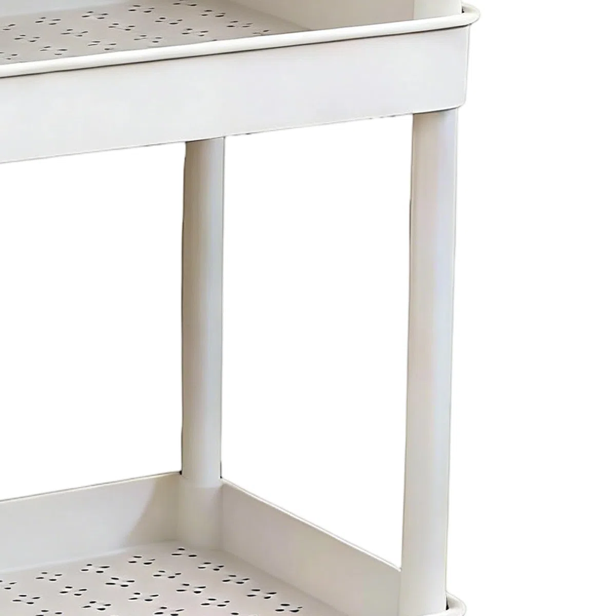Carrello Con Rotelle A 2 Livelli, Scaffale Mobile Con Ruote, Carrello Multiuso Con Struttura In Metallo Resistente, Scaffale Versatile, Organizer Per La Casa Con Design Scorrevole E Scorrevole, Carrel