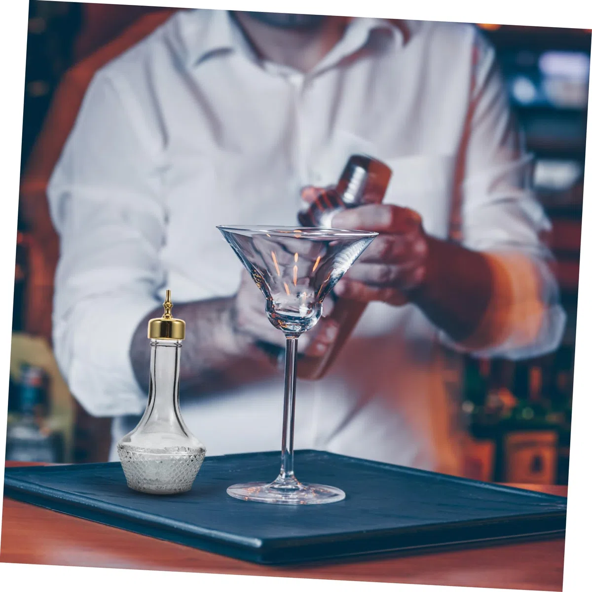 PRETYZOOM Bottiglia da Cocktail Multiuso in Vetro 50 Ml Tappo Anti-perdita, Contenitore per Liquori e Distributore Whisky per Bartender Professionisti e Uso Bar Domestico