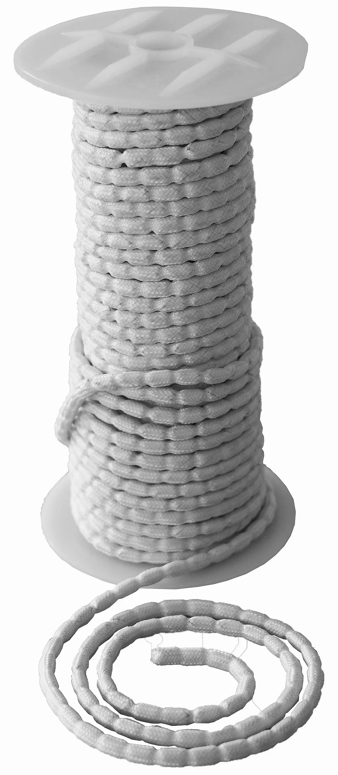 dekondo Cordoncino al piombo per tende e tende, tessuto bianco, diverse lunghezze, diversi pesi (50 g/m, 10)