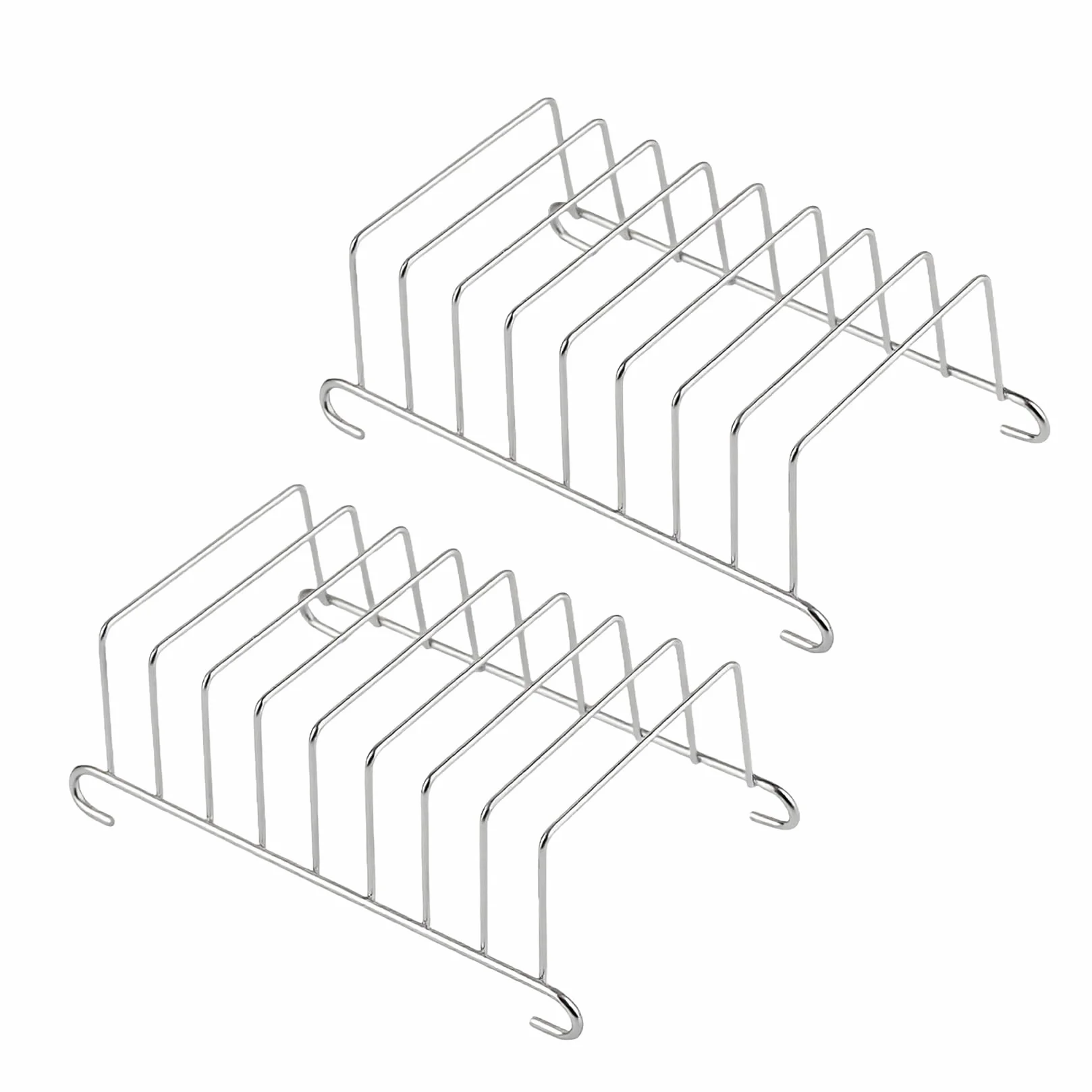 2 supporti per tostapane in acciaio inox per friggitrice ad aria calda e airfryer, supporto per tostapane con spazio per 8 fette di pane, versatile come uso in casa e ristorante