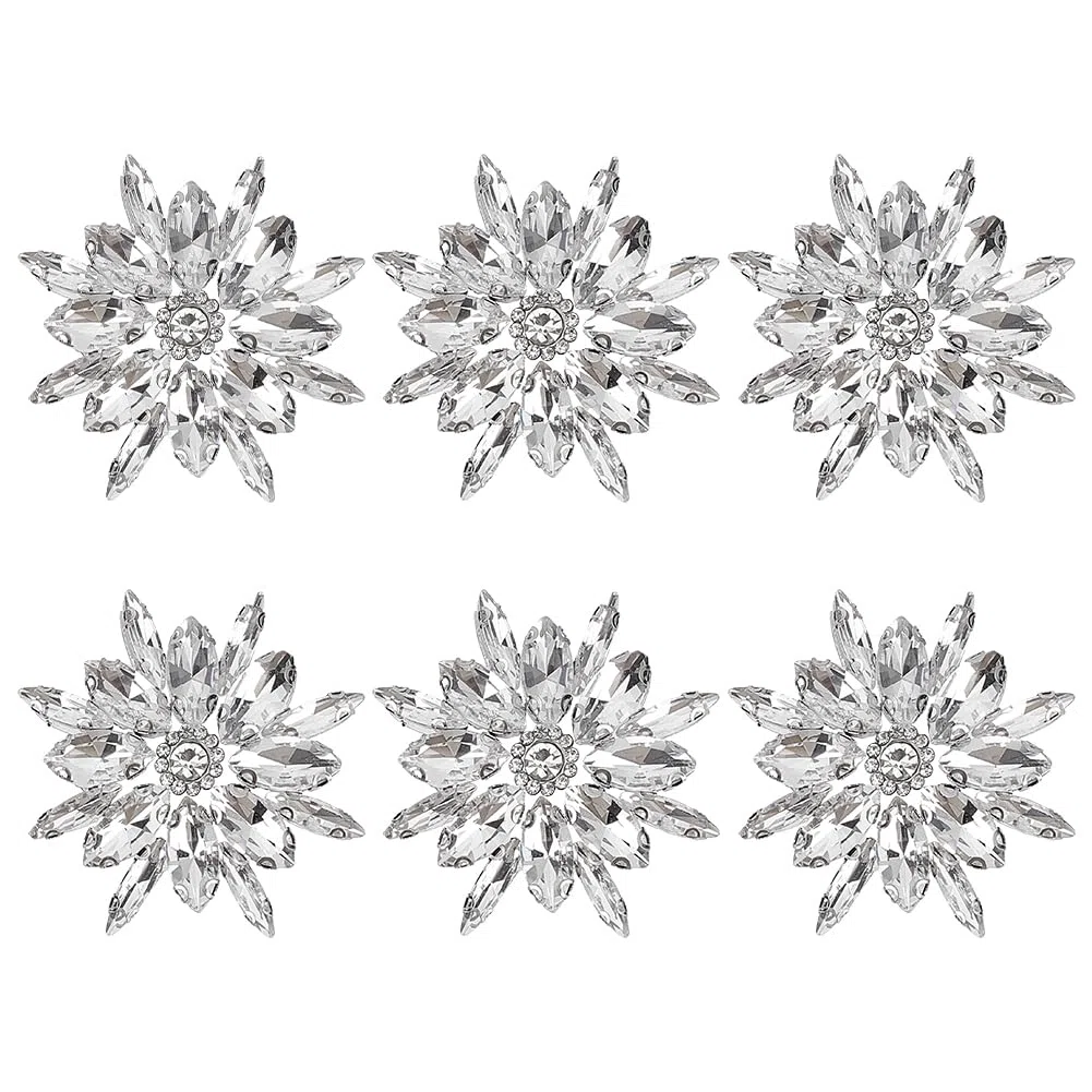 FINGERINSPIRE Toppa termoadesiva con strass, 50 x 47 mm, per matrimonio, abito da sposa fai da te