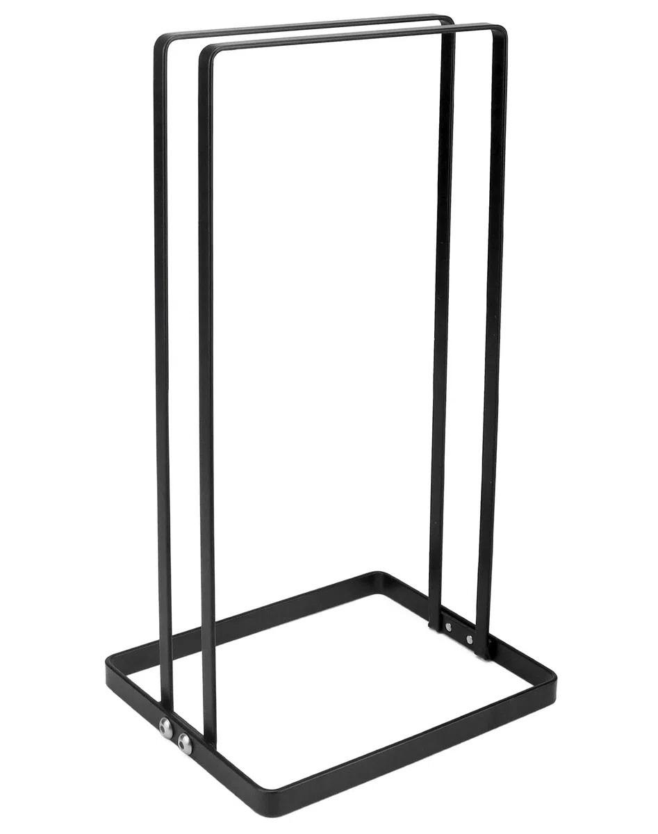 QWORK® organizer per appendiabiti in ferro, staccabile, altezza 30 cm, nero