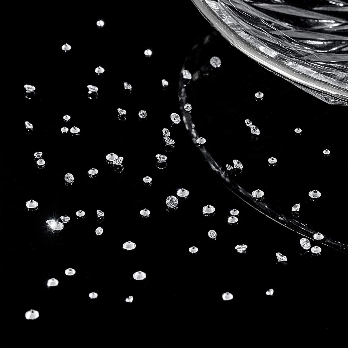 PH PandaHall 2400pz Pietra Cubica Zirconia Trasparente Perline Cristallo Sfaccettato, 0.8~2.5mm Cabochons di Zirconi Cubici per Abbellimento Pendenti Orecchino Collana Fai da Te