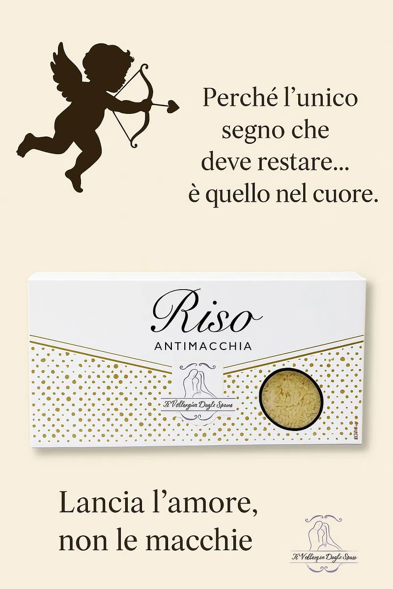 RISO BIANCO 500gr per matrimoni antimacchia - MADE IN ITALY