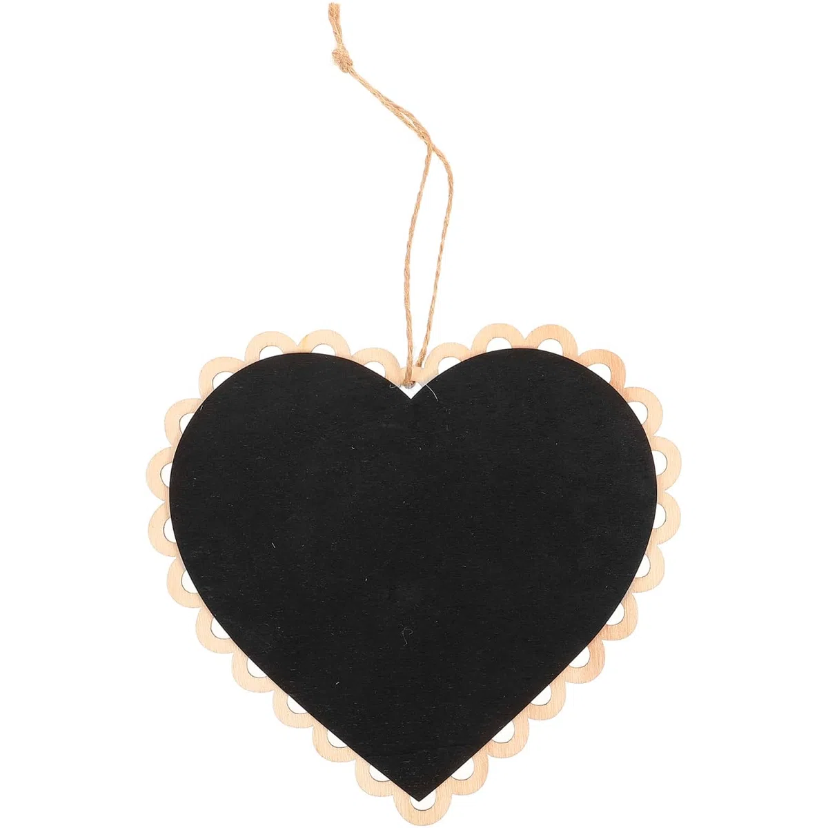 ROSENICE Lavagna decorativa da appendere, lavagnetta per appunti, decorazione a forma di cuore, in legno