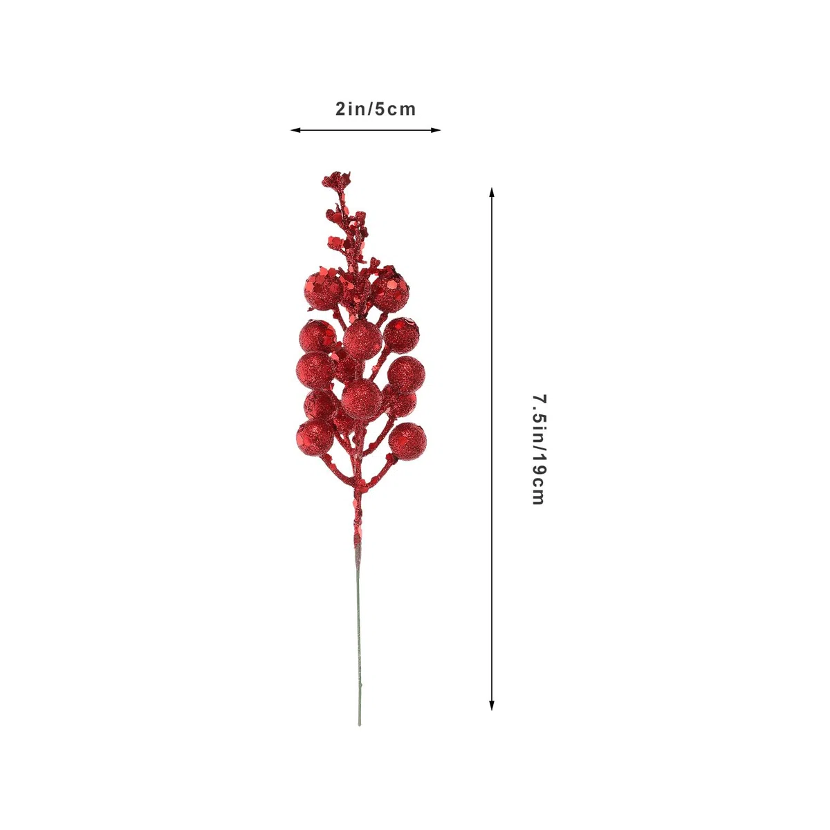 Ipetboom Simulated Snow Berry Tread - 10 Pezzi Bacche Artificiali Rosse Per Decorazioni Natalizie Ghirlande E Feste Ideali Per Decorare Alberi Di Natale E Creare Atmosfere Festive