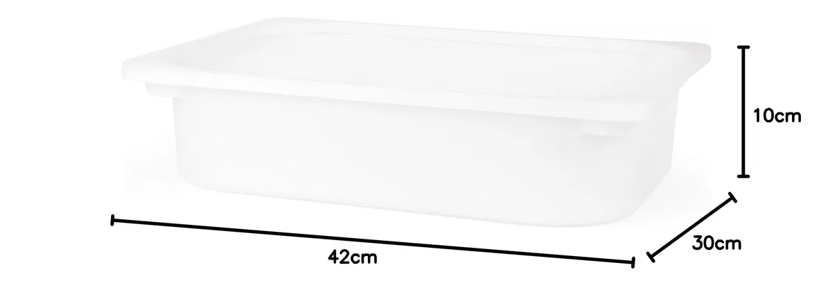 IKEA TROFAST-Scatola, colore: bianco, 42 x 30 x 10 cm
