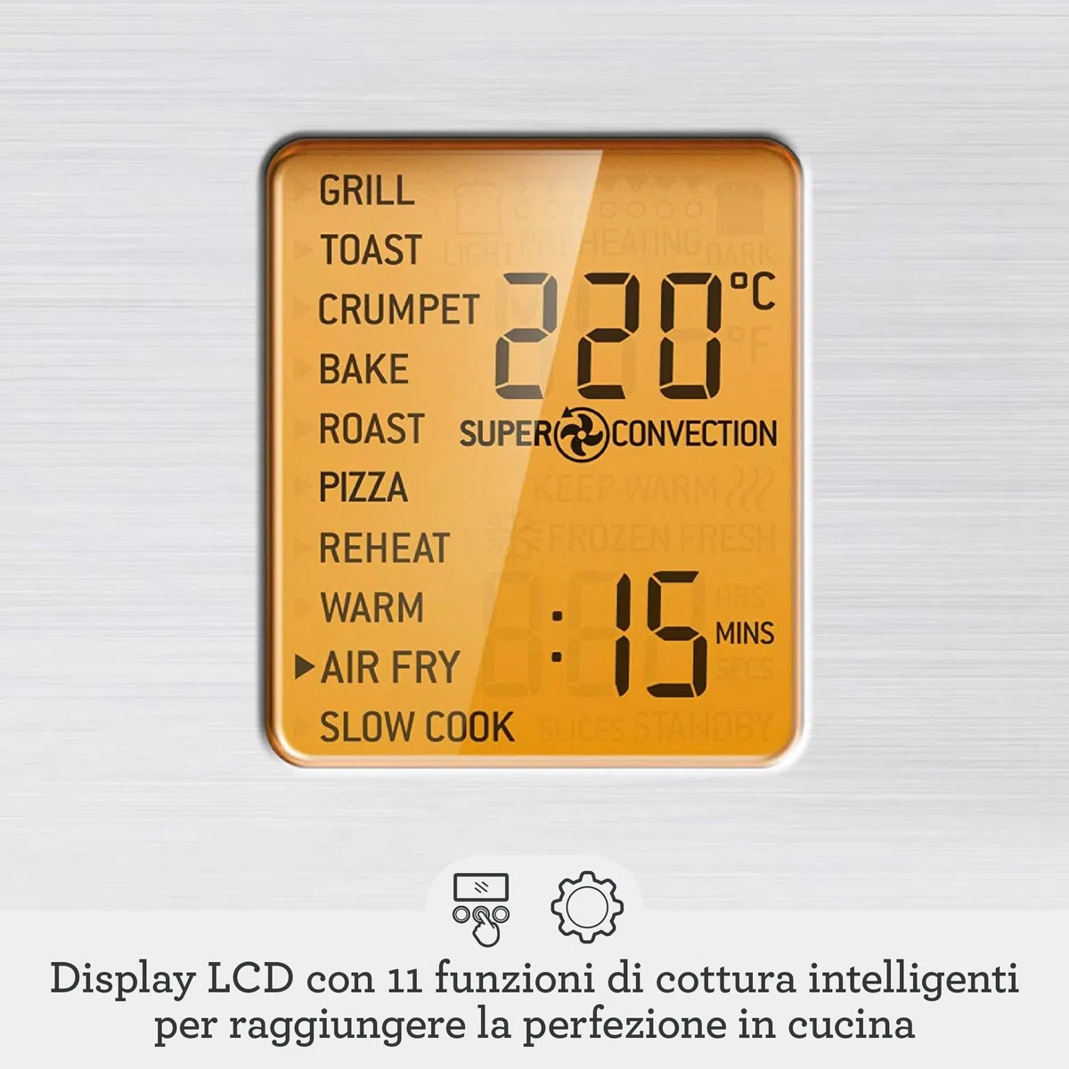 Sage - The Smart Oven Air Fryer - Tosta, Griglia, Cuoce, Arrostisce, Frigge All'Aria, Riscalda e Cuoce Lentamente - Acciaio Inox Spazzolato