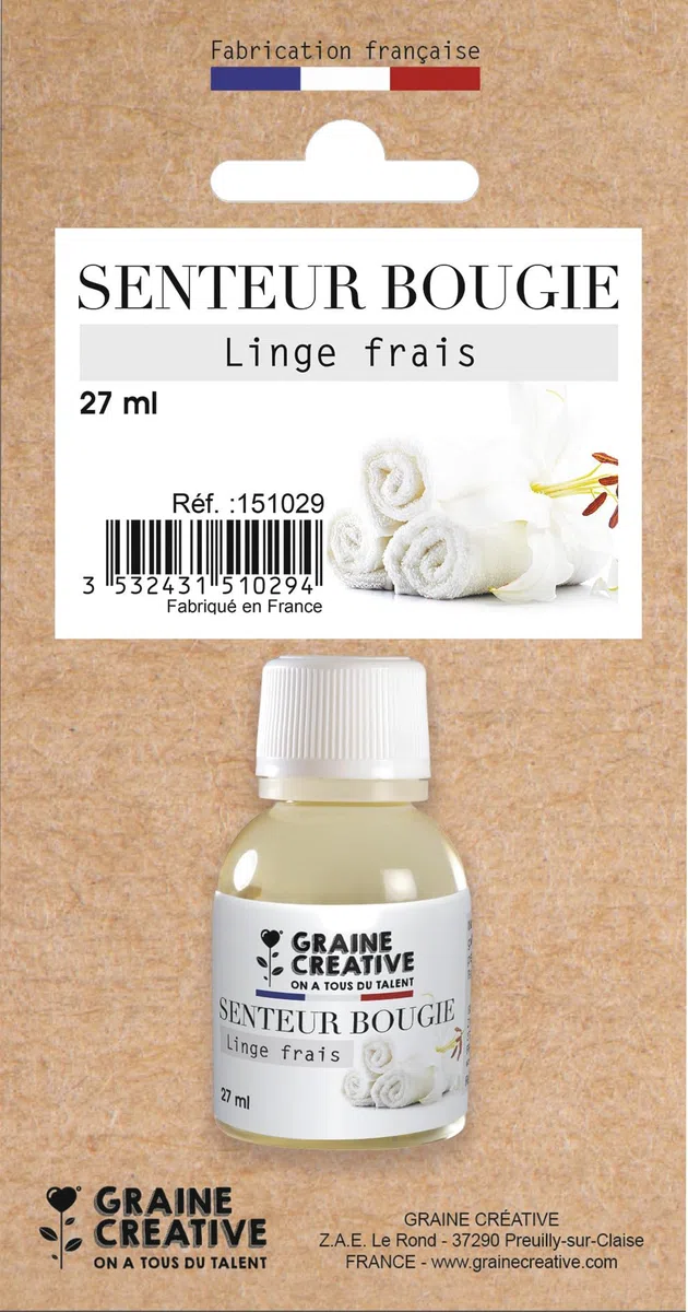 Fragranza per candela - profumo di biancheria fresca - 27 ml