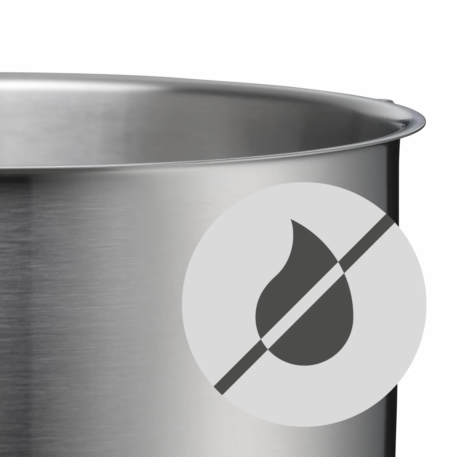 WMF Ultimate Cool - Pentola piccola 20 cm, coperchio in acciaio inox, a induzione, 2,5 l, in acciaio inox Cromargan opaco, manici che riducono il calore, pentola a induzione con scala interna,