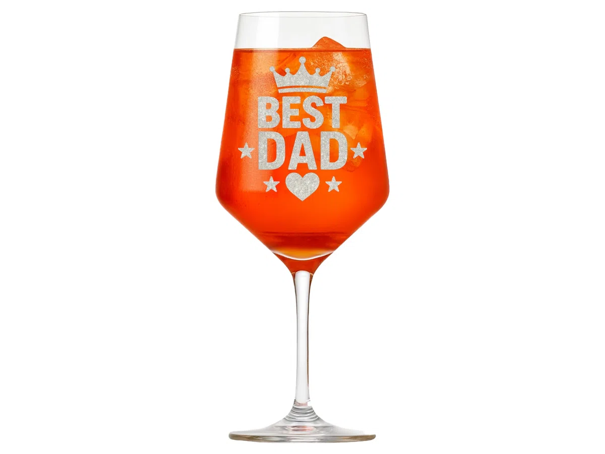 Valhalla Exoda 1x bicchiere da vino incisione miglior padre 350ml lavabile in lavastoviglie per serate tranquille e feste con incisione precisa per ricordi duraturi