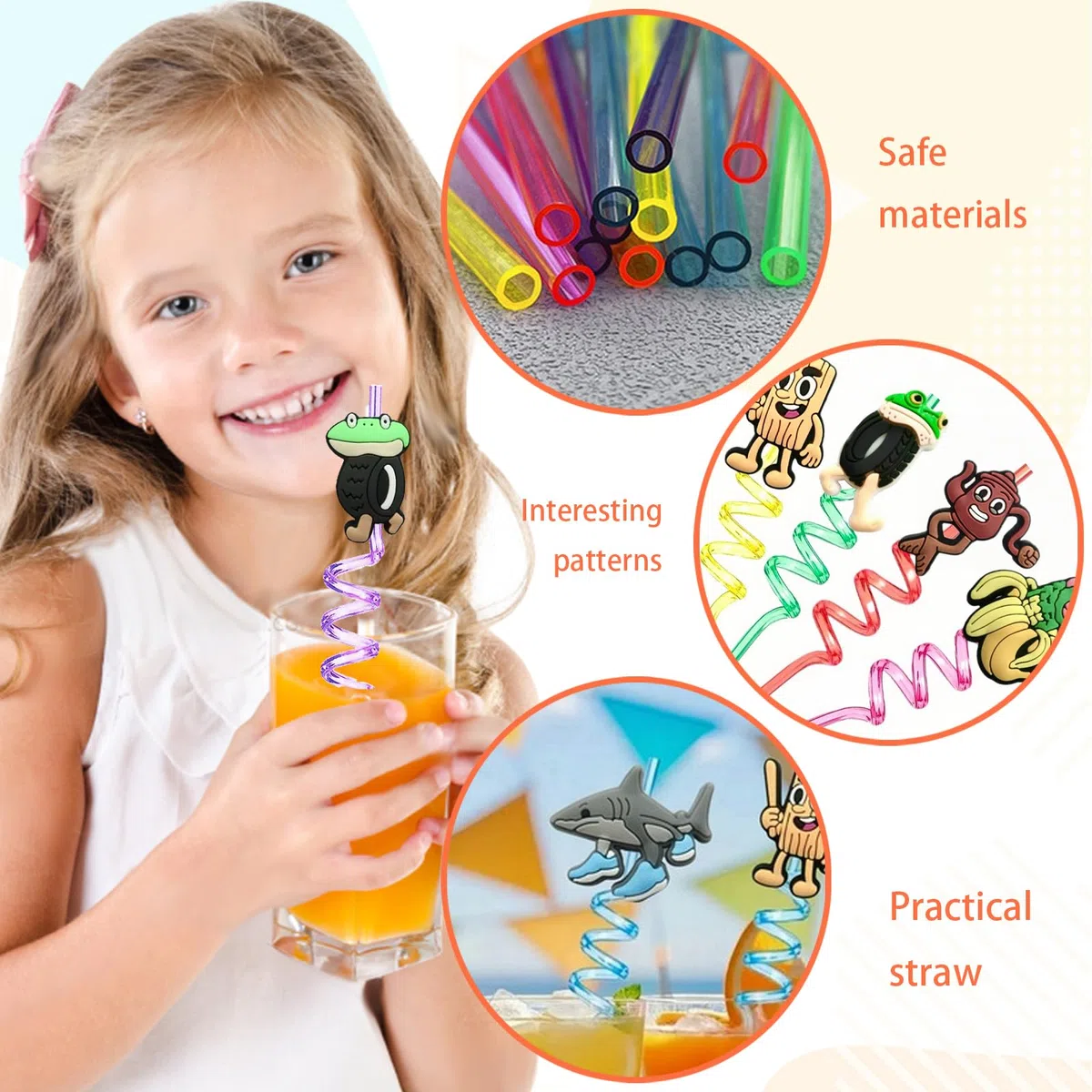 LUKIUP Cannucce Brainrot Figuren 8 Pezzi Riutilizzabili per Bambini, Ricce per Feste di Compleanno e Decorazioni per Feste Di Famiglia