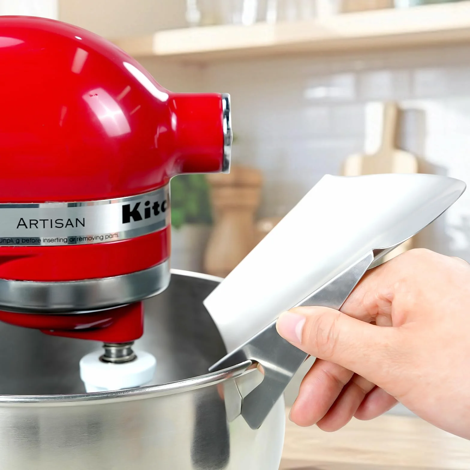 Accessori per la Ciotola Dell'Impastatrice in Acciaio Inossidabile con Scivolo di Versamento Compatibili con le Impastatrici a Colonna Kitchen Aid