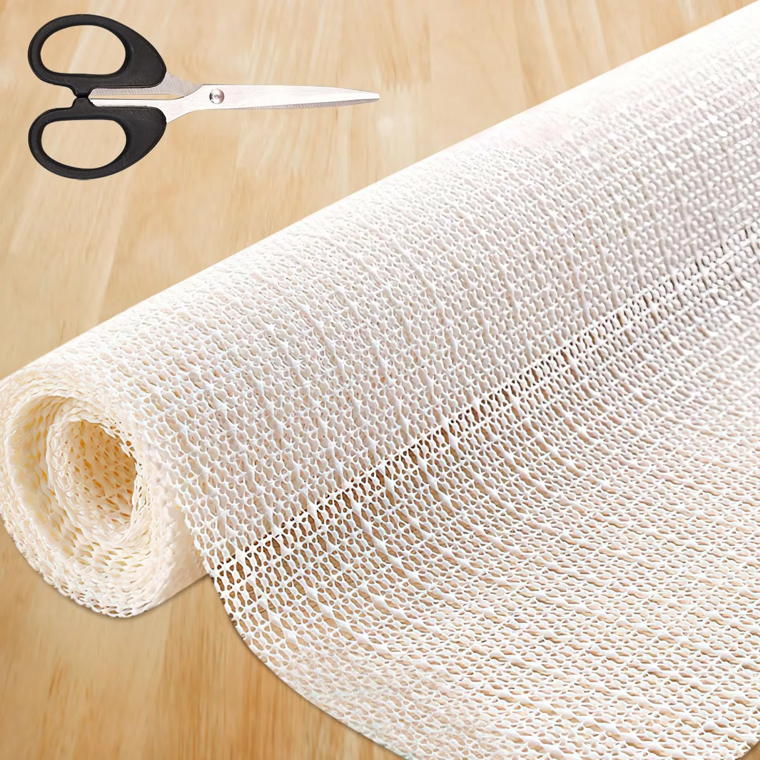 antiscivolo per tappeti 200 x 200 cm ferma tappeto antiscivolo, rete antiscivolo per tappeti, con forbici Può essere utilizzato per materassi, cuscini per divani e tappeti