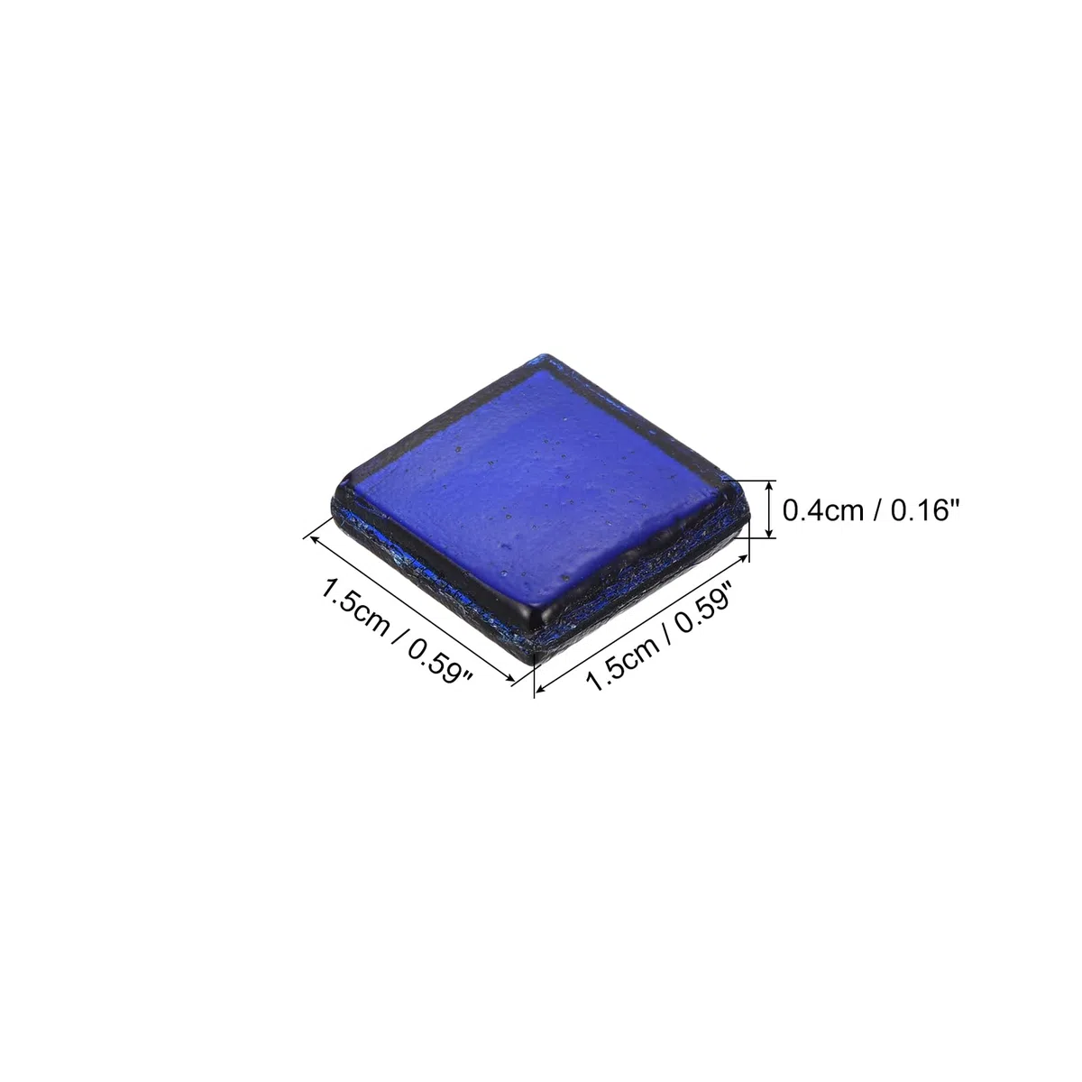 QUARKZMAN Piastrelle Mosaico, Micro Vetro Piccolo Mini Tessere Mosaico Fai Da Te Hobby Cristallo Fatti Mano Pietra Creatività Materiali Artigianali Pietra (Blu Navy, 50pz)
