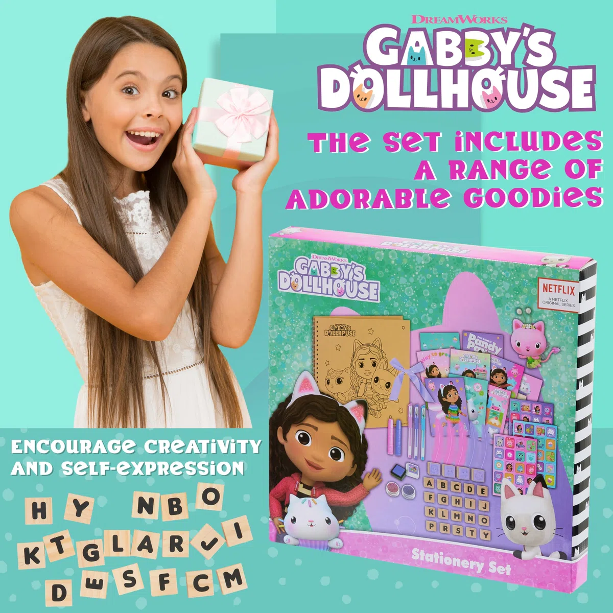 Gabby Dollhouse Kit Scrapbooking Ragazza, Set Arte con Scrapbooking Accessori