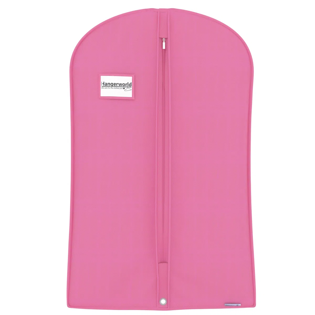 Hangerworld Custodia Porta Abiti 96cm per Bambini in Tessuto Traspirante Rosa con Cerniera Lampo